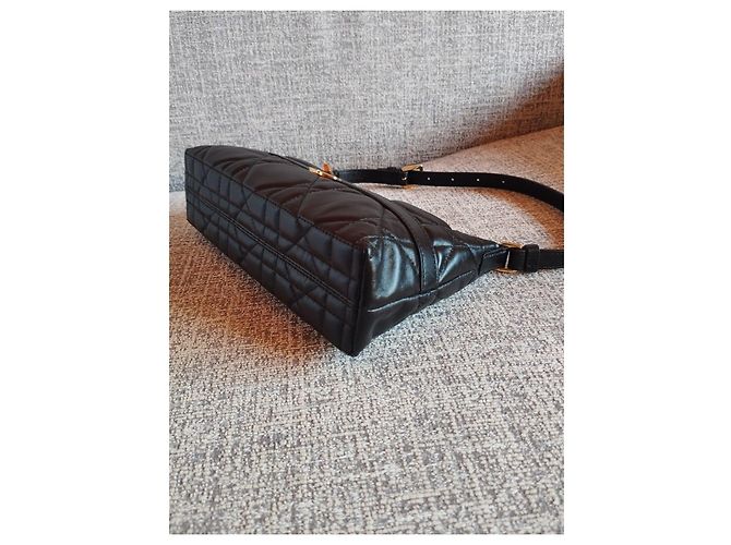 Borsa Christian Dior Miss Caro in pelle d'agnello nera Nero - vista 5