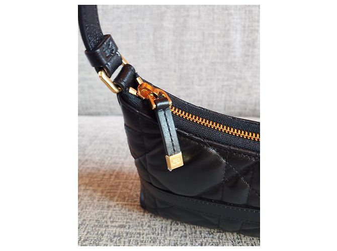 Borsa Christian Dior Miss Caro in pelle d'agnello nera Nero - vista 7