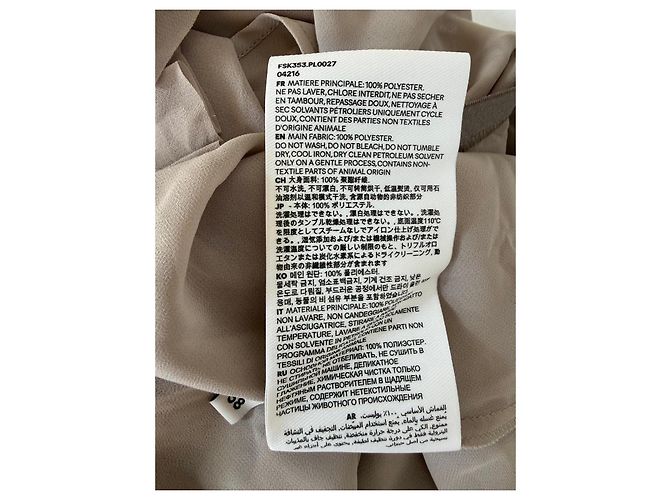 Autre Marque Falda Maxi Plisada AMI Alexandre Mattiussi Beige - vista 5