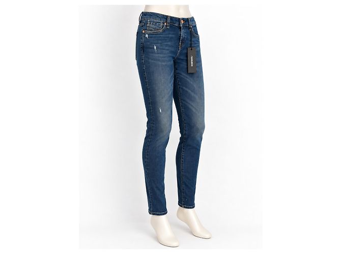 Vaqueros Diesel Gracey Super Slim-Skinny Cintura Baja Azul - vista 2