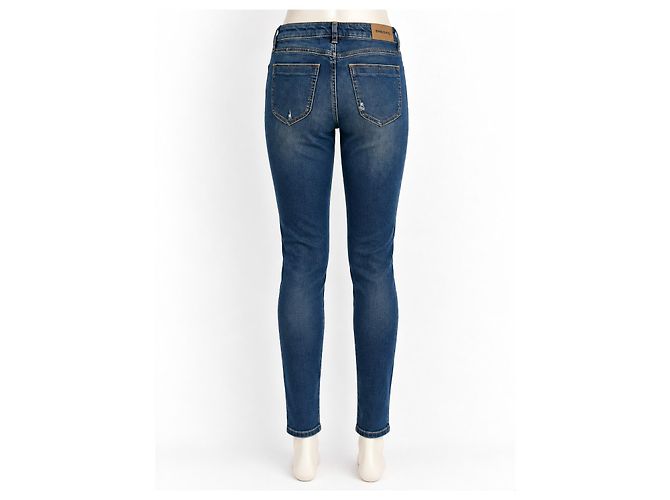 Vaqueros Diesel Gracey Super Slim-Skinny Cintura Baja Azul - vista 3