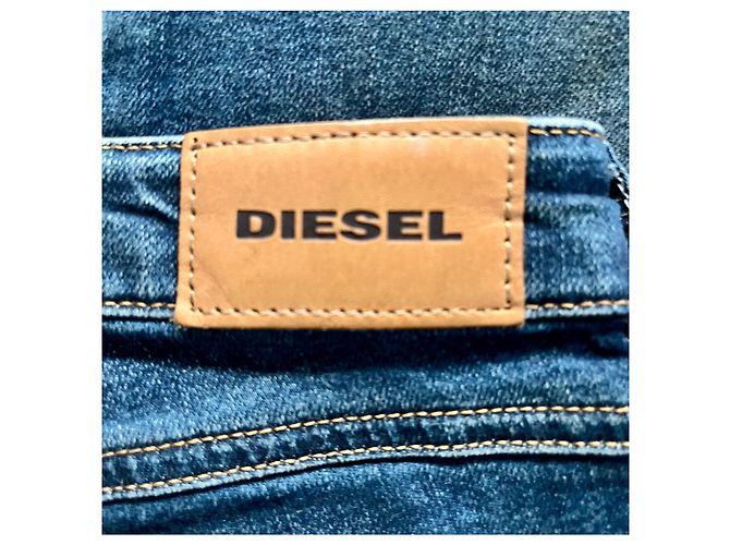 Vaqueros Diesel Gracey Super Slim-Skinny Cintura Baja Azul - vista 4