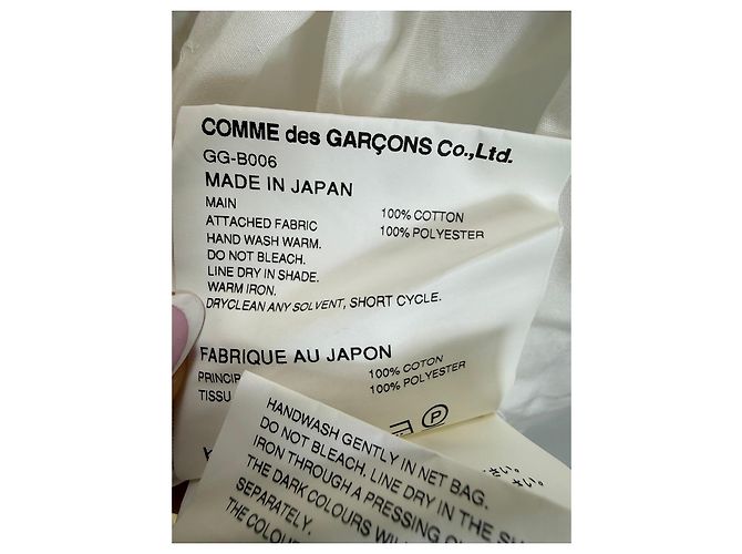Comme Des Garcons Comme des Garçons Oversized Hemdkleid aus weißer Baumwolle - Ansicht 6