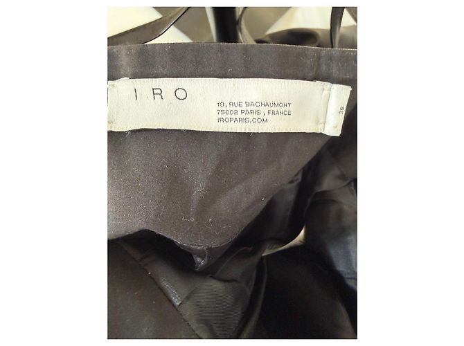 Pantalones plisados con cinturón de cuero negro IRO - vista 5