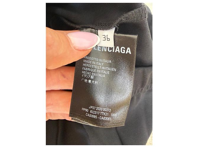 Leggings con estribo Balenciaga Black Negro - vista 5
