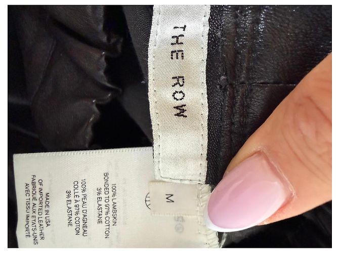 The Row Schwarze Lederhose - Ansicht 3