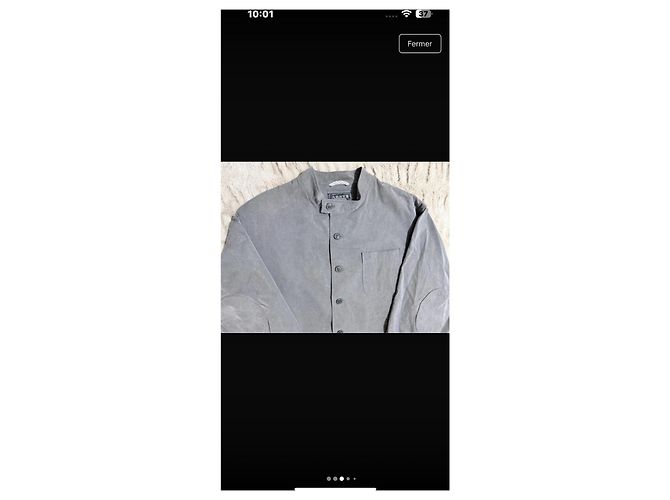 Chaqueta Arnys Forestière de algodón gris - vista 10