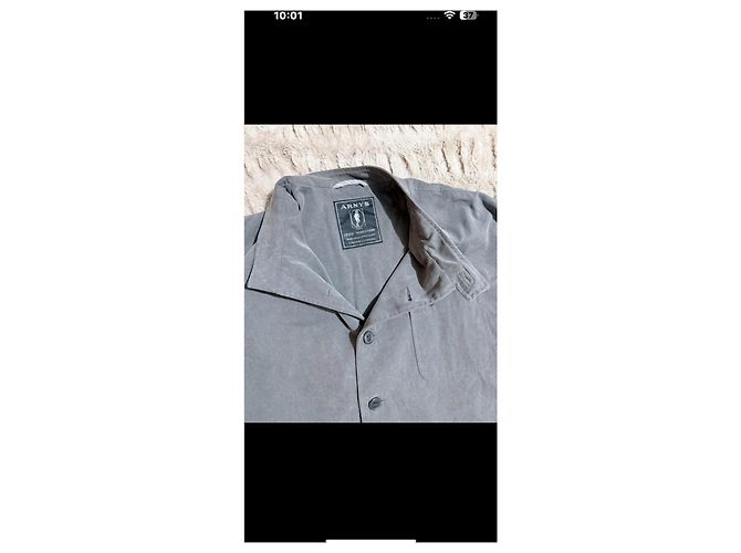 Chaqueta Arnys Forestière de algodón gris - vista 7