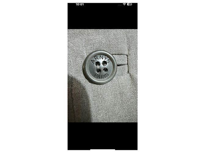 Chaqueta Arnys Forestière de algodón gris - vista 9