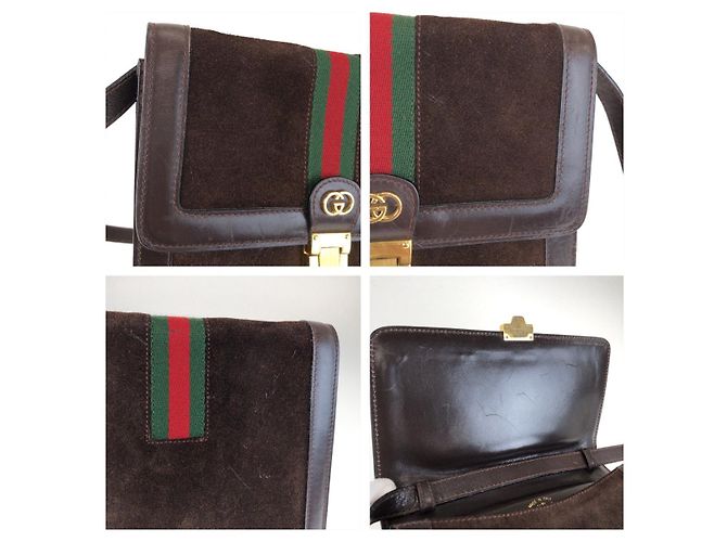 Gucci Vintage Sherry Line Schultertasche Braun - Ansicht 5