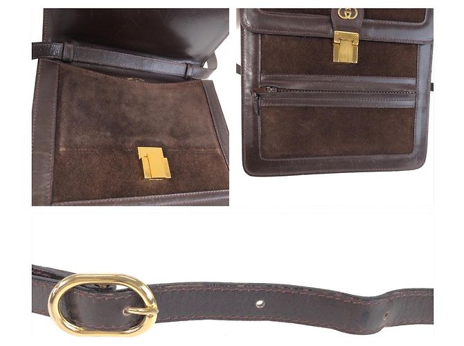 Gucci Vintage Sherry Line Schultertasche Braun - Ansicht 6