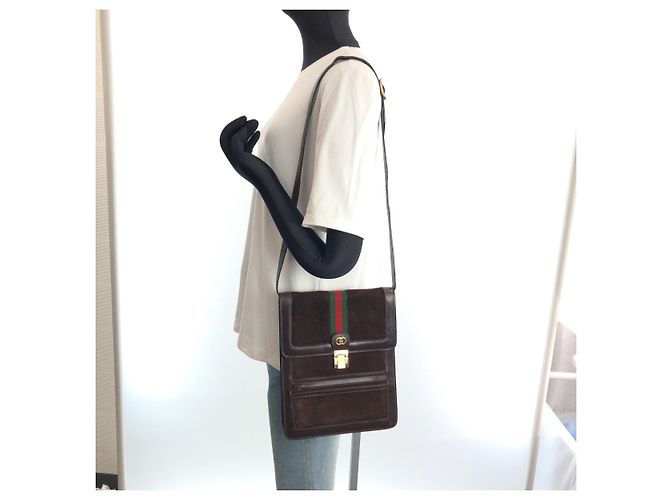 Gucci Vintage Sherry Line Schultertasche Braun - Ansicht 7