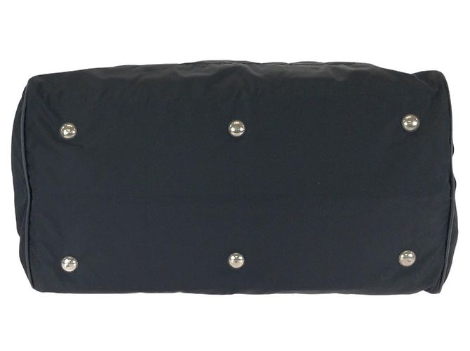 Borsa Boston Prada Tessuto Saffiano Nero - vista 10