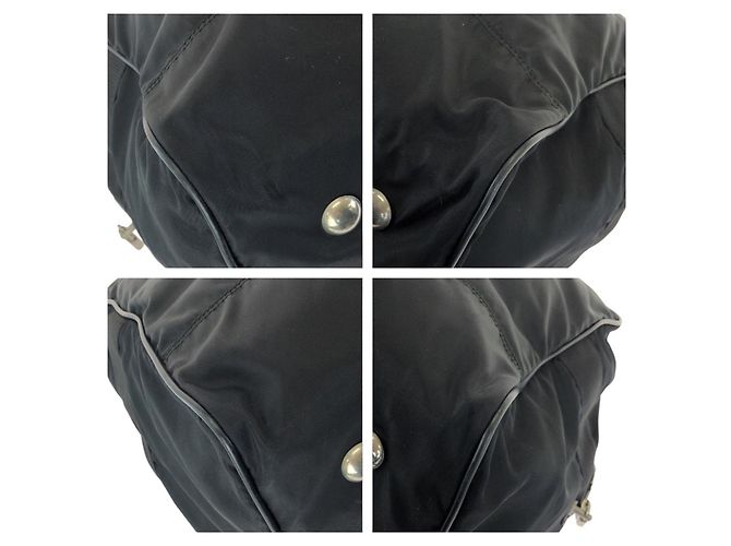 Borsa Boston Prada Tessuto Saffiano Nero - vista 3