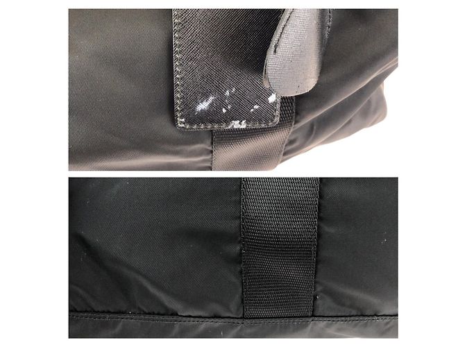 Borsa Boston Prada Tessuto Saffiano Nero - vista 5