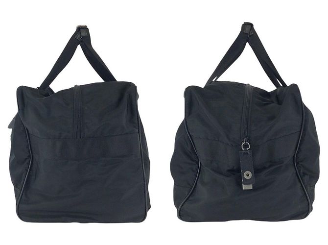 Borsa Boston Prada Tessuto Saffiano Nero - vista 8