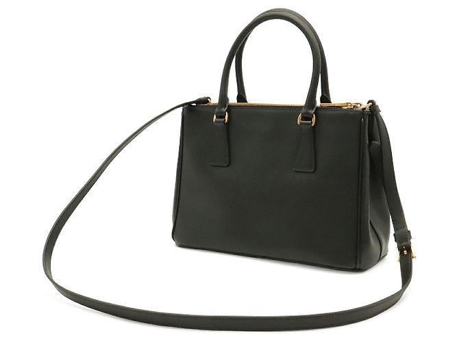 Borsa a tracolla Prada Galleria Triangle Nero - vista 2
