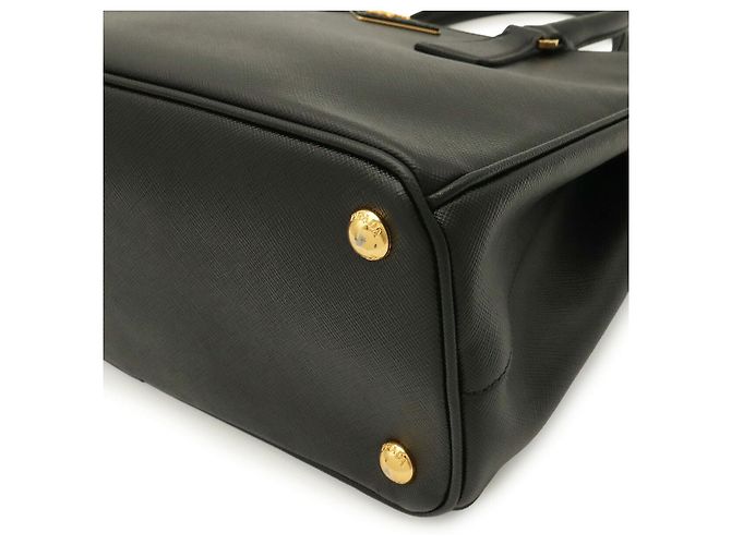 Borsa a tracolla Prada Galleria Triangle Nero - vista 3