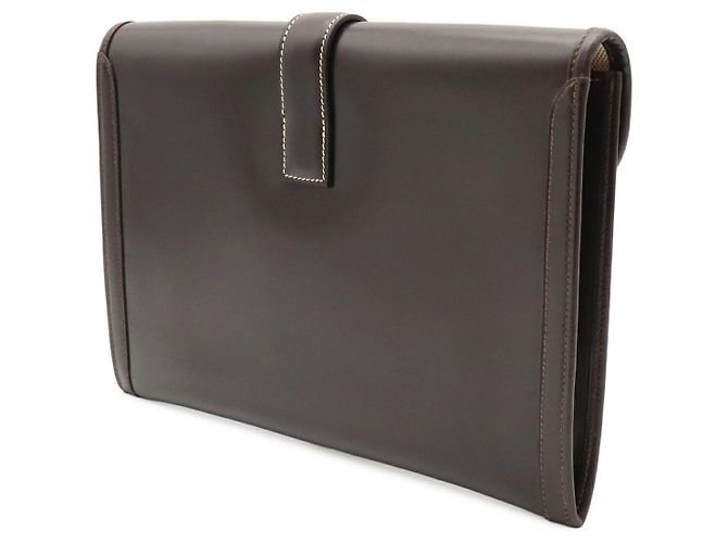 Hermès Bolso de mano Hermes Jige PM Castaño - vista 2