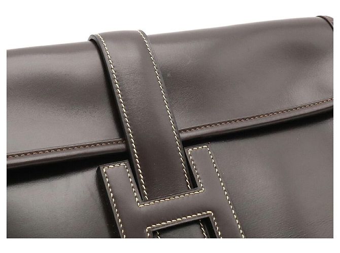 Hermès Bolso de mano Hermes Jige PM Castaño - vista 5