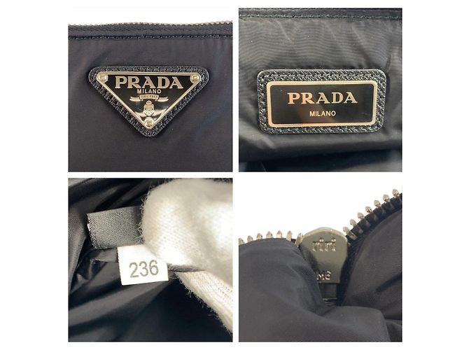 Bolsa de Mão Prada Tessuto Preto - vista 5