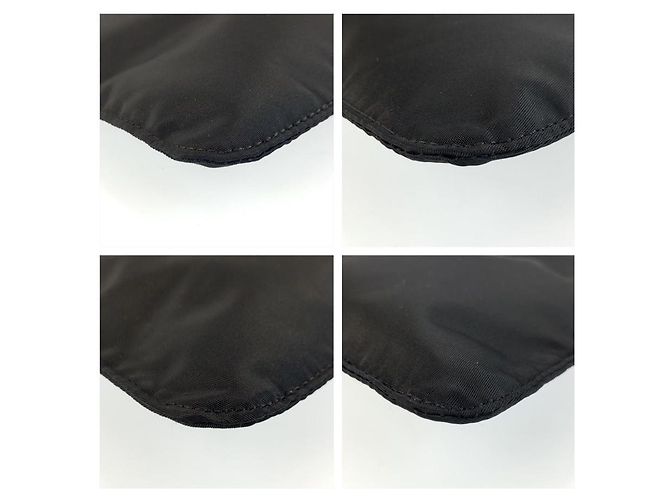Pochette Prada Tessuto con logo triangolare Nero - vista 4