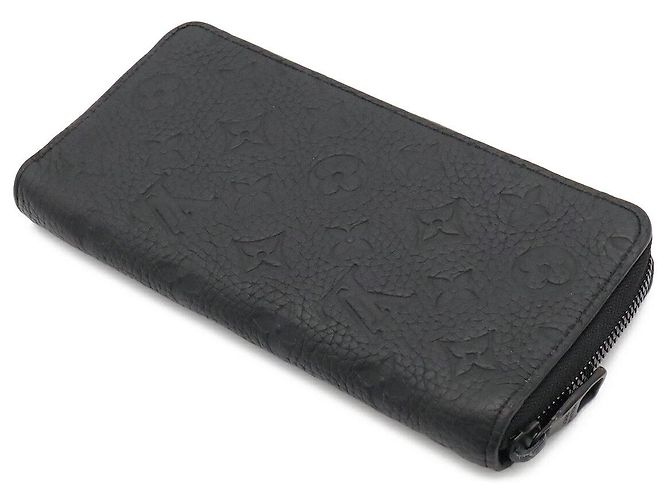 Louis Vuitton Monogram Trion Zippy Vertical Geldbörse Schwarz - Ansicht 2