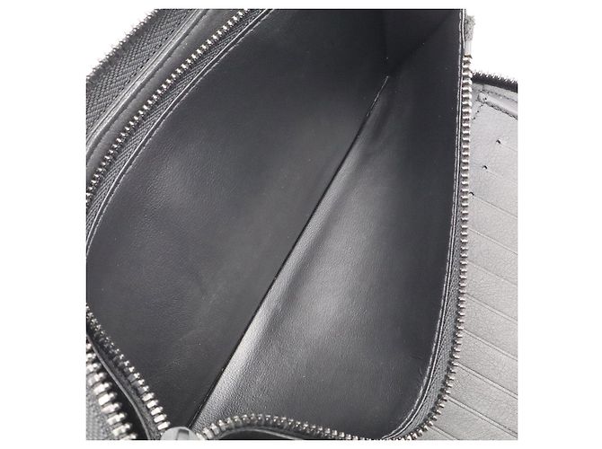 Louis Vuitton Monogram Trion Zippy Vertical Geldbörse Schwarz - Ansicht 7