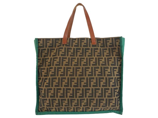 Borsa Tote Fendi Zucca Canvas Multicolore - vista 2