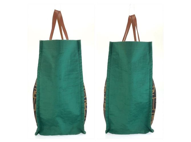 Borsa Tote Fendi Zucca Canvas Multicolore - vista 7