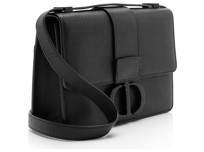 Autre Marque Borsa a patta Dior 30 Montaigne in pelle Nero - vista 2