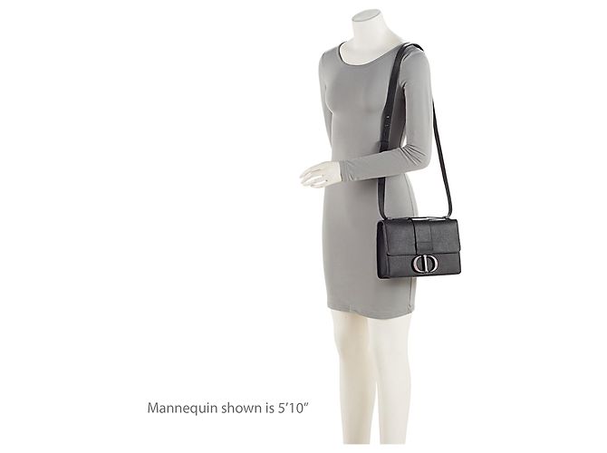 Autre Marque Borsa a patta Dior 30 Montaigne in pelle Nero - vista 5