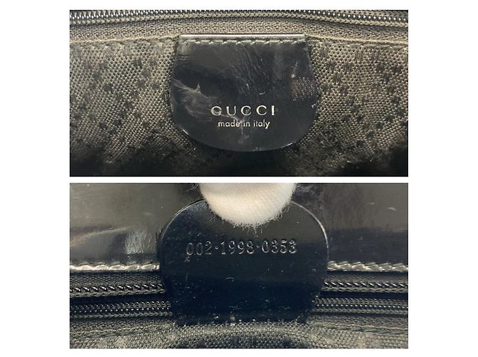 Gucci Bamboo Nylon Tote Bag Schwarz - Ansicht 3