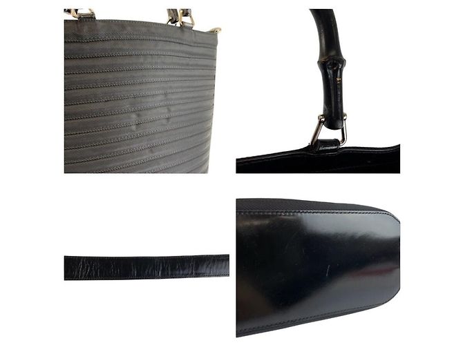 Gucci Bamboo Nylon Tote Bag Schwarz - Ansicht 5