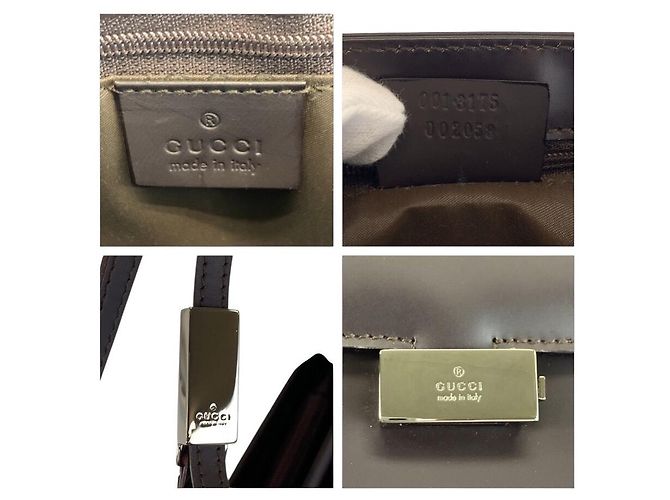 Gucci Double Pocket Schultertasche Braun - Ansicht 3