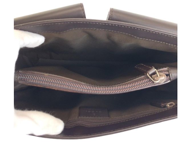 Gucci Double Pocket Schultertasche Braun - Ansicht 9