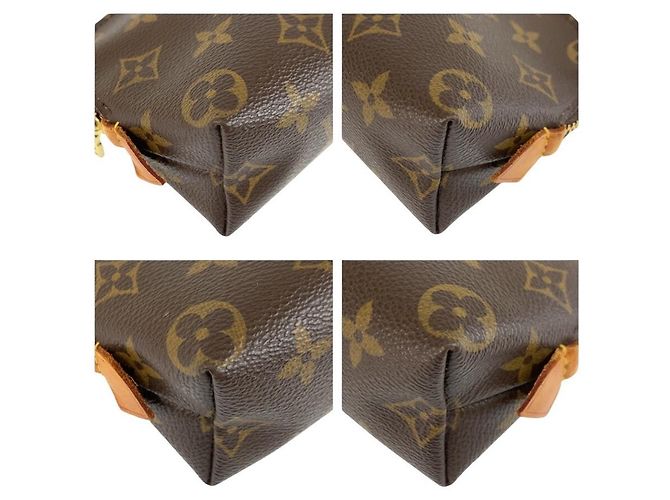 Louis Vuitton Monogram Pochette Cosmetic PM Marrone - vista 4