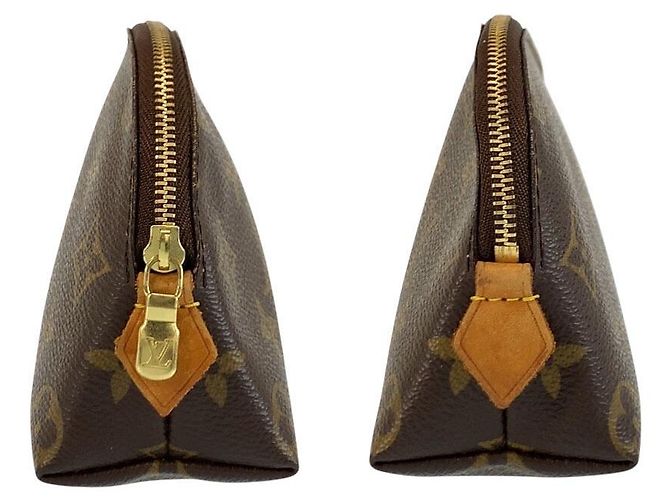 Louis Vuitton Monogram Pochette Cosmetic PM Marrone - vista 6