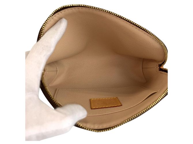 Louis Vuitton Monogram Pochette Cosmetic PM Marrone - vista 7