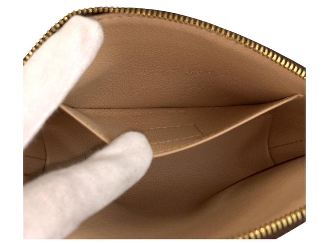 Louis Vuitton Monogram Pochette Cosmetic PM Marrone - vista 8