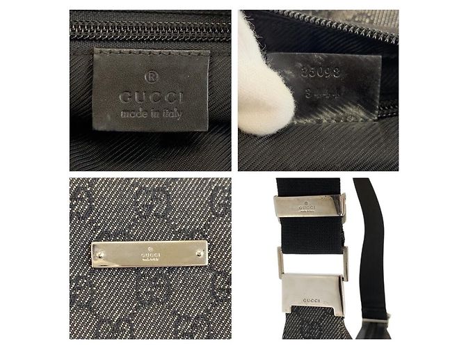 Gucci GG Canvas Schultertasche Schwarz - Ansicht 3