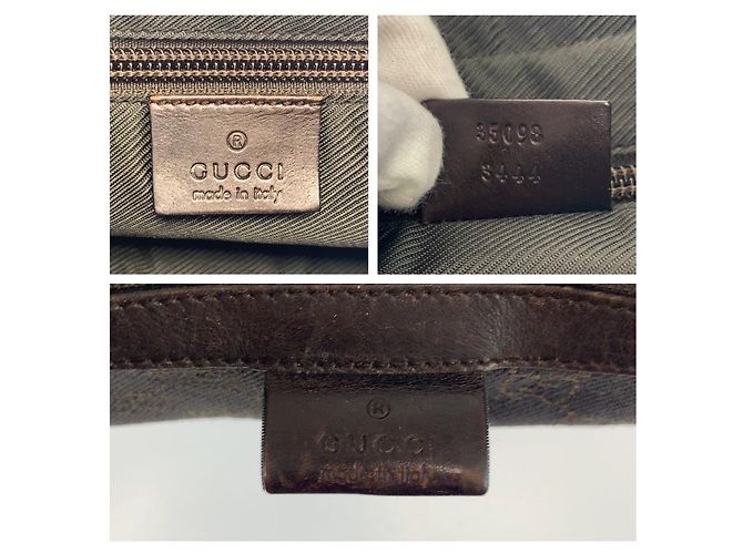 Borsa a tracolla Gucci GG Canvas Marrone - vista 3