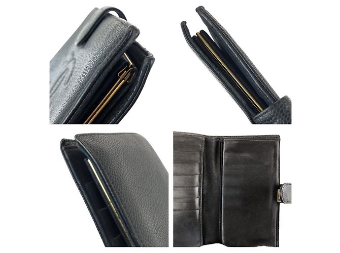Carteira Longa Chanel Coco Mark Preto - vista 6