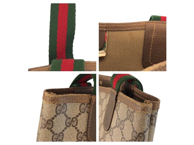 Gucci GG Supreme Tote Braun Beige - Ansicht 5