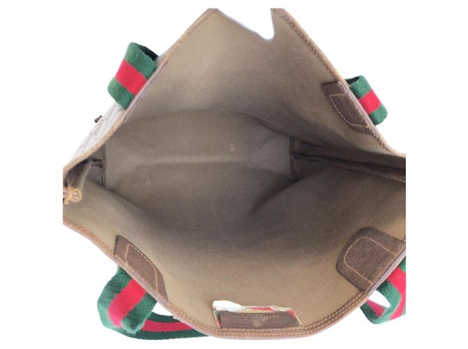 Gucci GG Supreme Tote Braun Beige - Ansicht 8