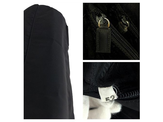 Borsa Tote Prada Tessuto Nero - vista 5