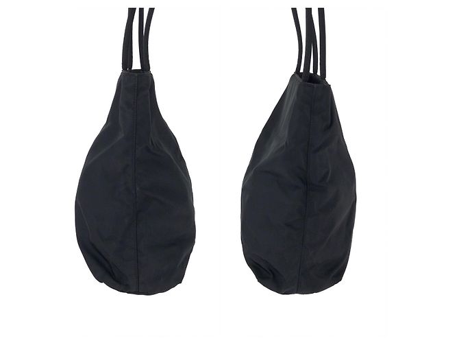 Borsa Tote Prada Tessuto Nero - vista 8