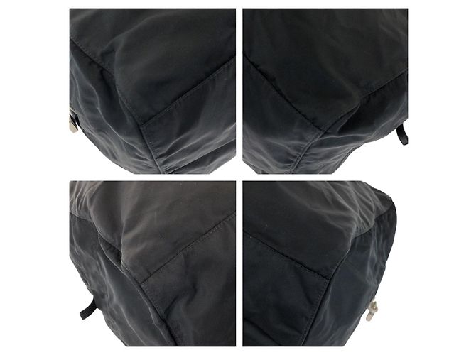 Borsa Boston Prada Tessuto Nero - vista 3