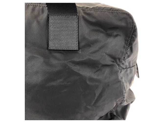 Borsa Boston Prada Tessuto Nero - vista 6