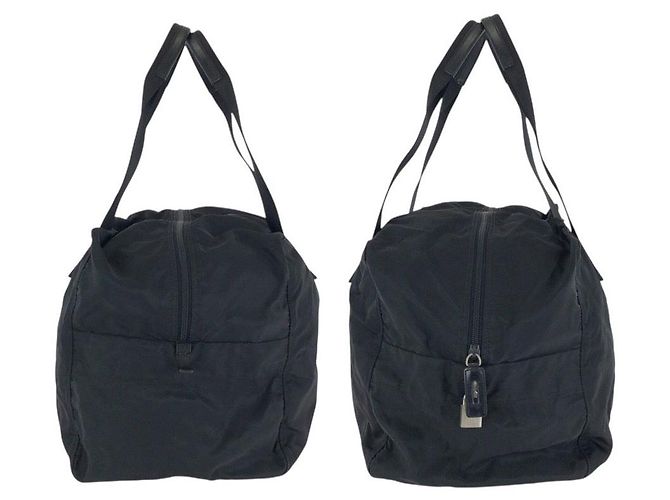 Borsa Boston Prada Tessuto Nero - vista 8